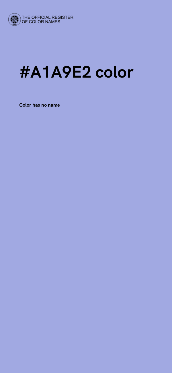 #A1A9E2 color image
