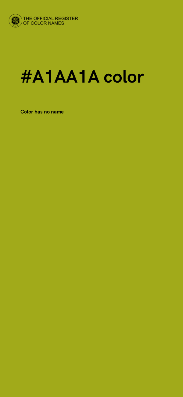 #A1AA1A color image