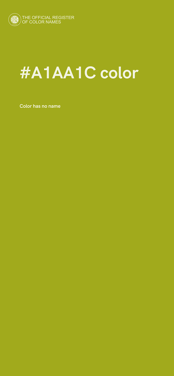 #A1AA1C color image