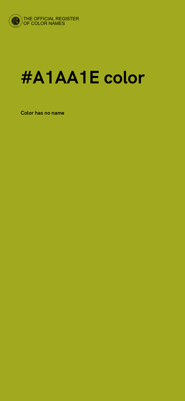 #A1AA1E color image