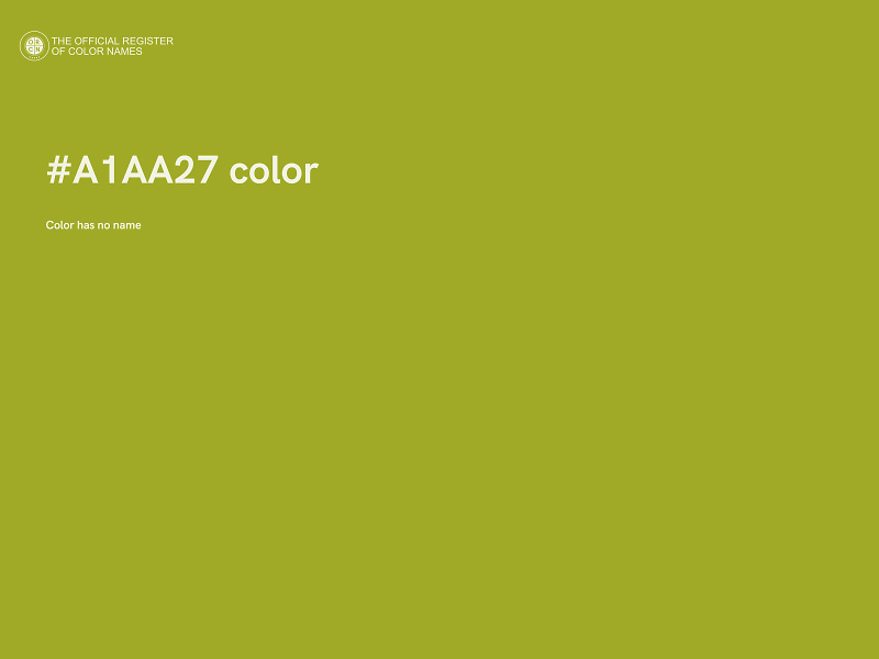 #A1AA27 color image