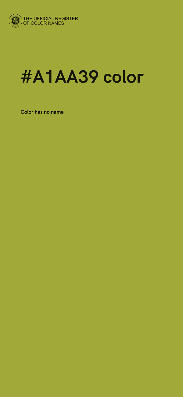 #A1AA39 color image