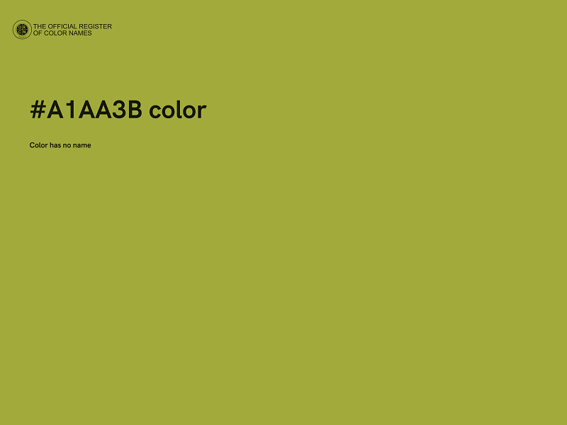 #A1AA3B color image