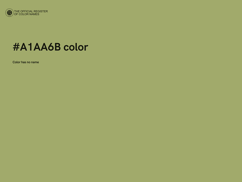 #A1AA6B color image