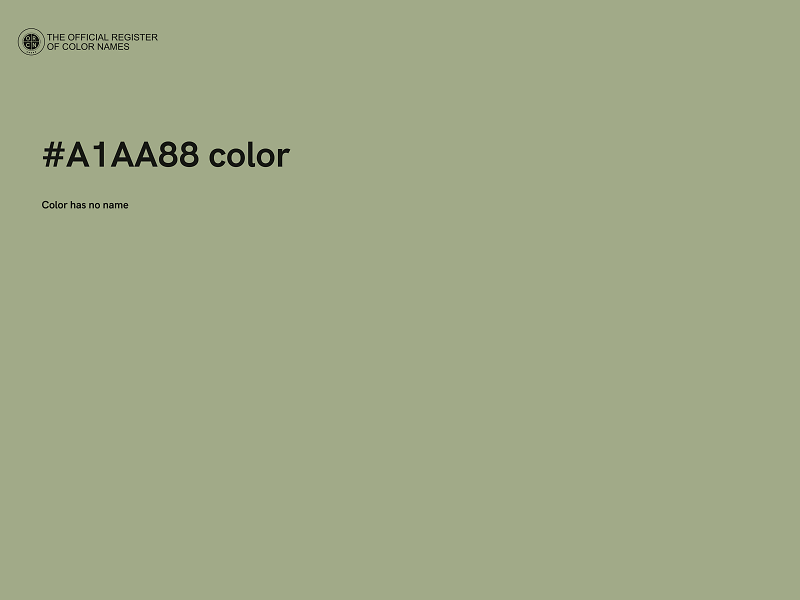 #A1AA88 color image