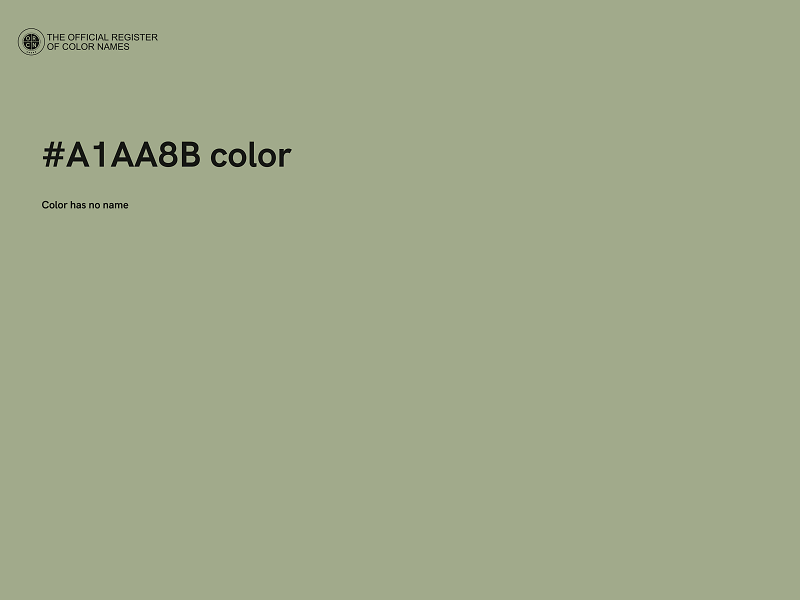 #A1AA8B color image