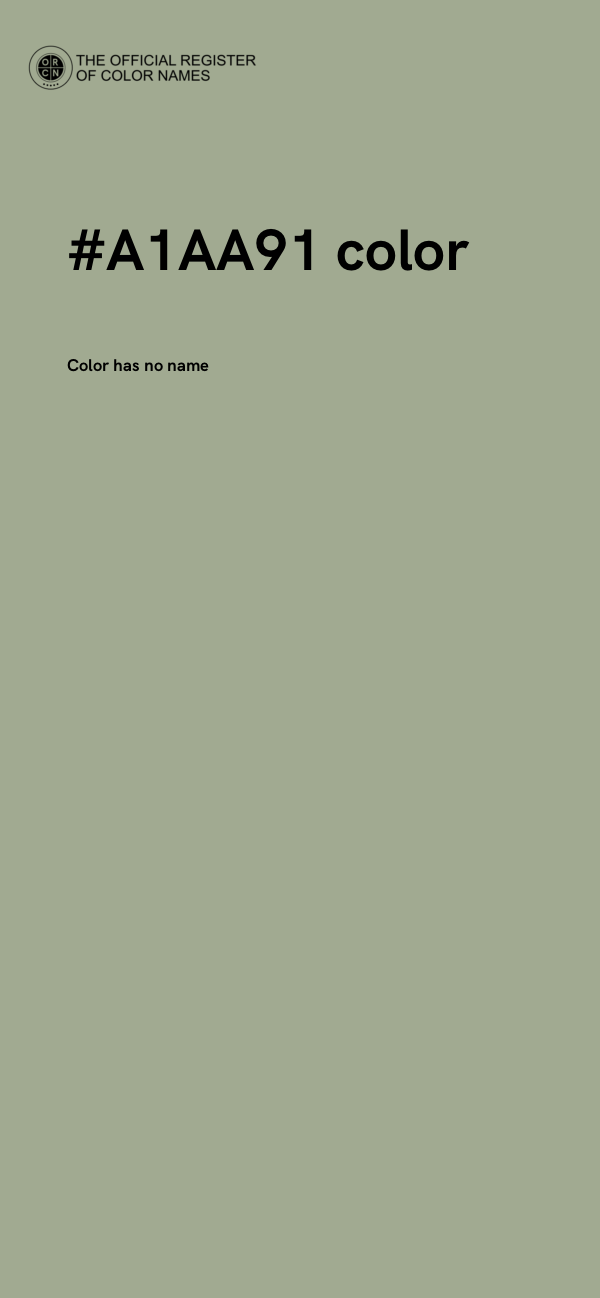 #A1AA91 color image
