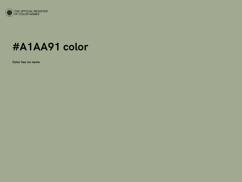 #A1AA91 color image