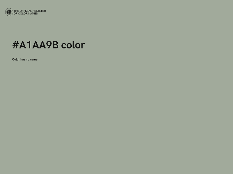 #A1AA9B color image