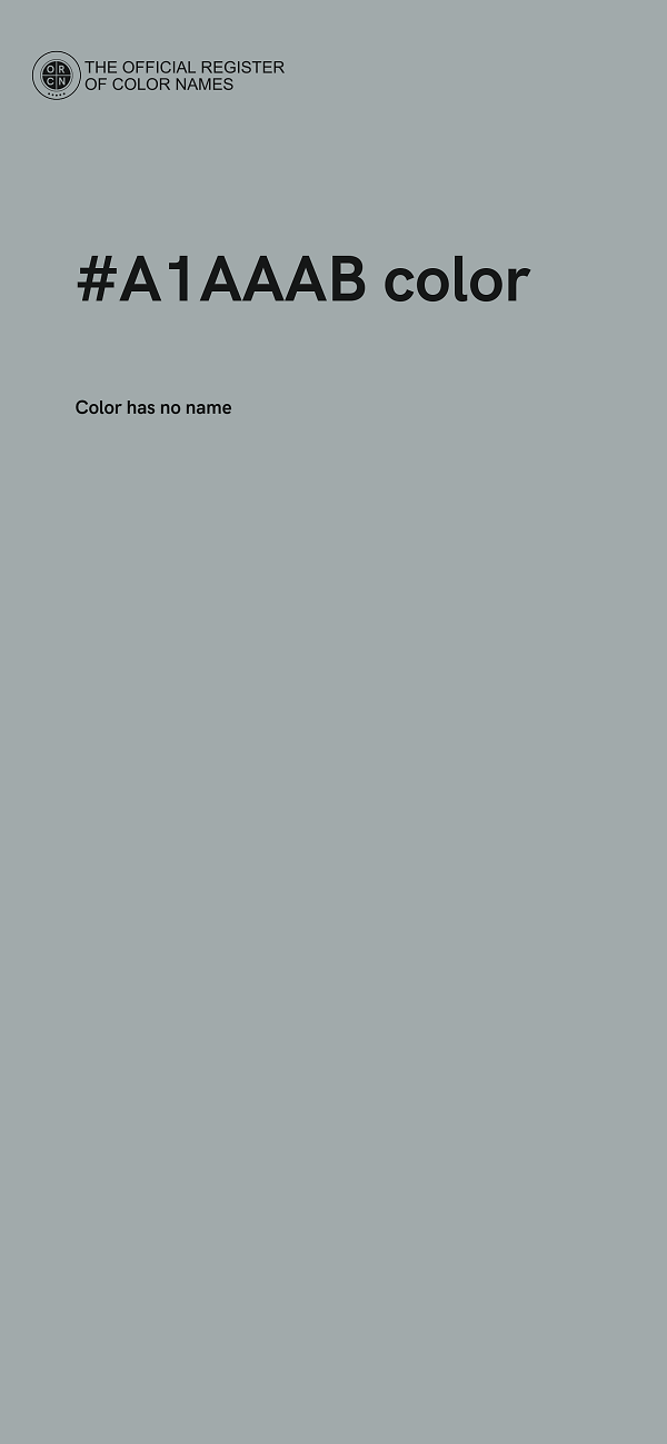 #A1AAAB color image