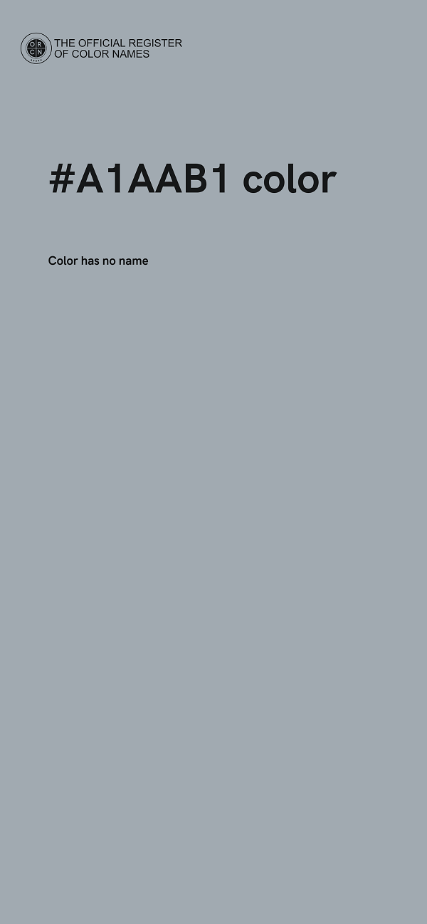 #A1AAB1 color image