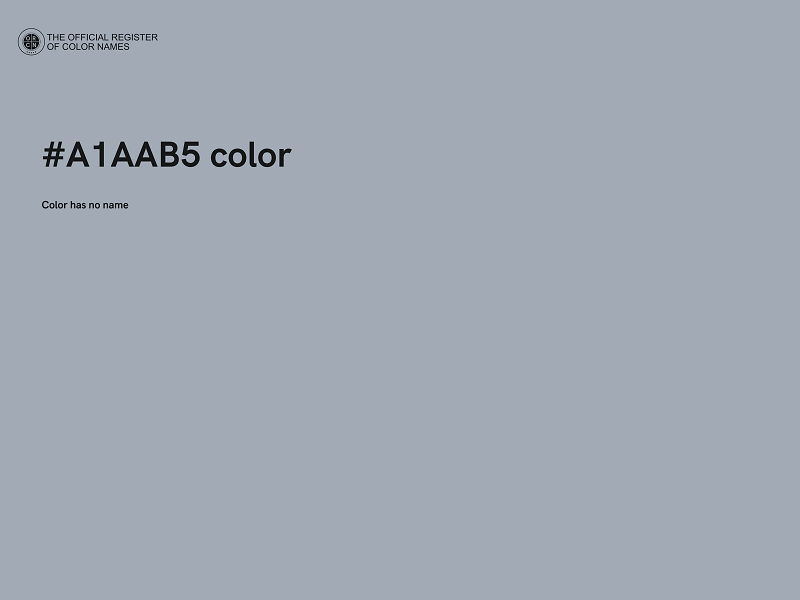 #A1AAB5 color image