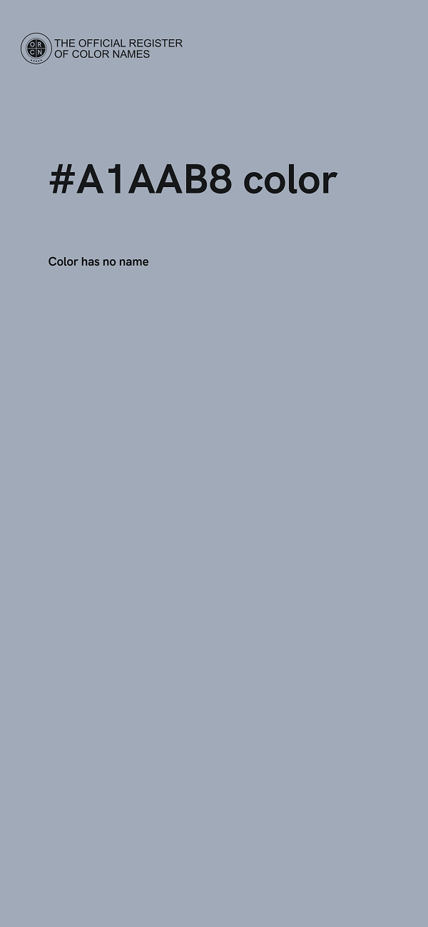 #A1AAB8 color image