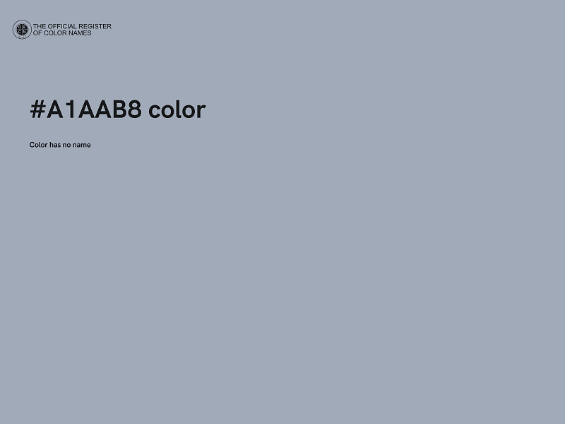 #A1AAB8 color image