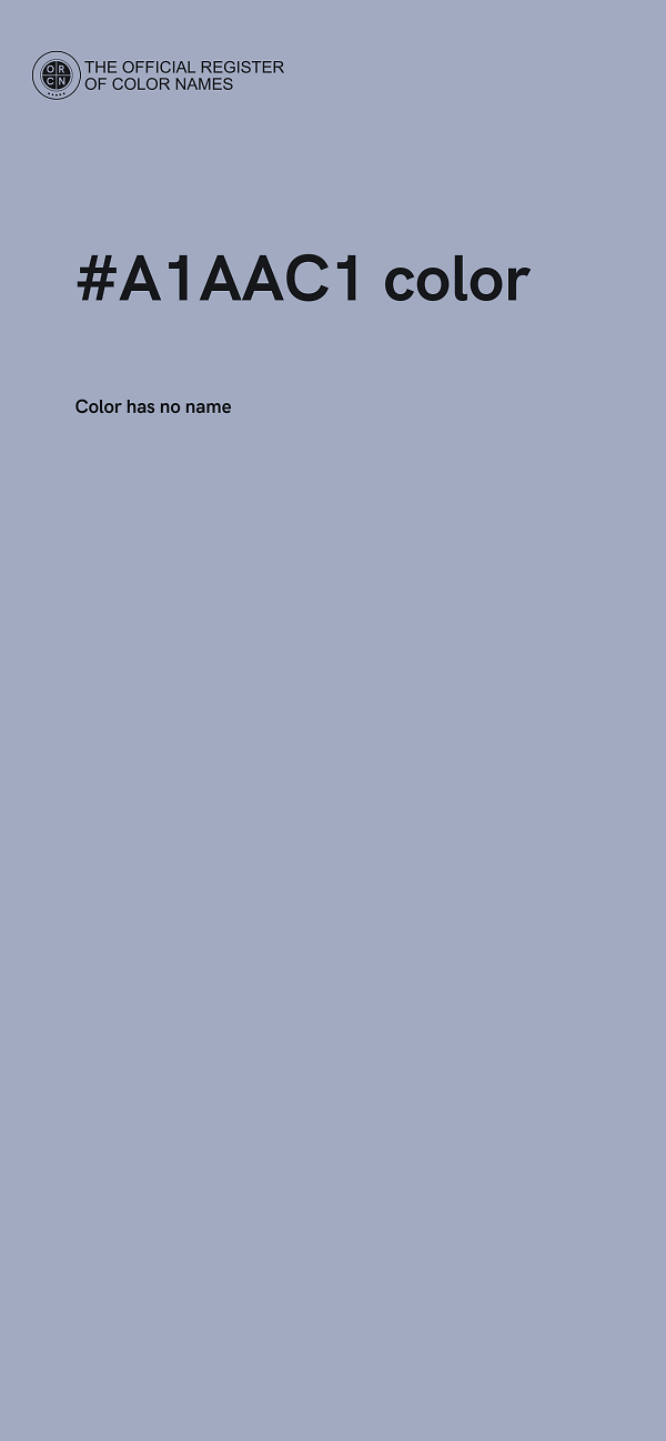 #A1AAC1 color image