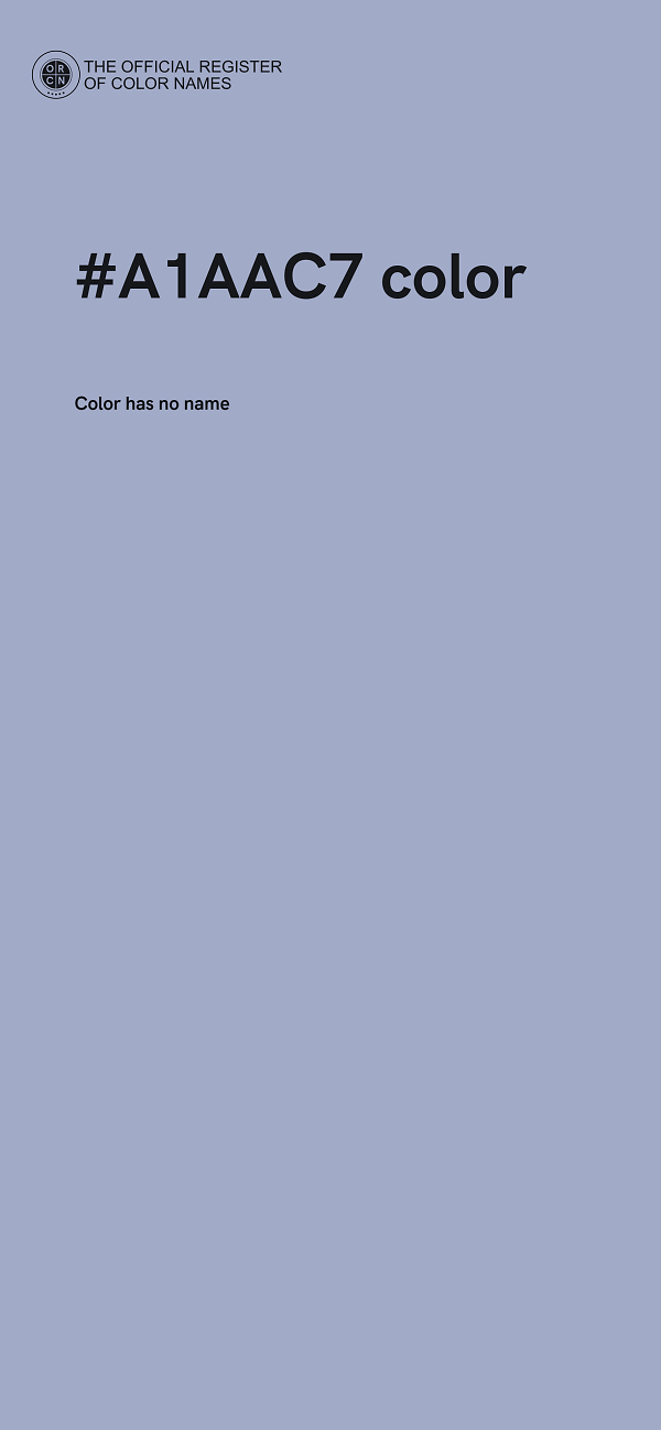 #A1AAC7 color image