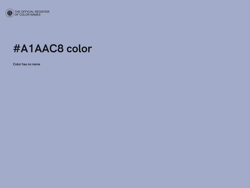 #A1AAC8 color image