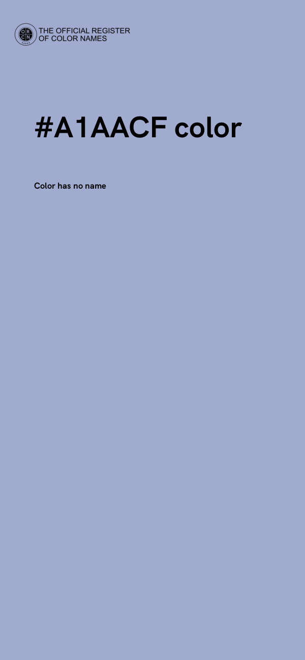 #A1AACF color image