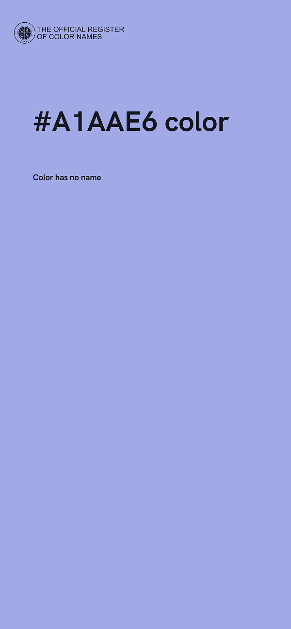 #A1AAE6 color image