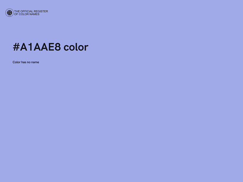 #A1AAE8 color image