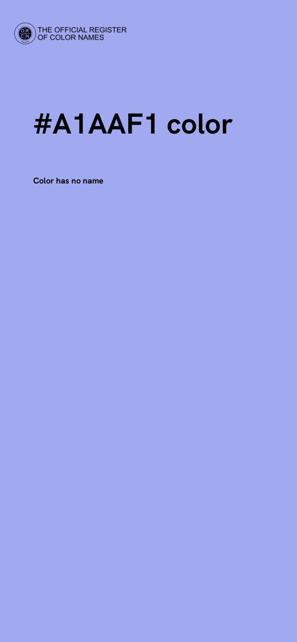 #A1AAF1 color image