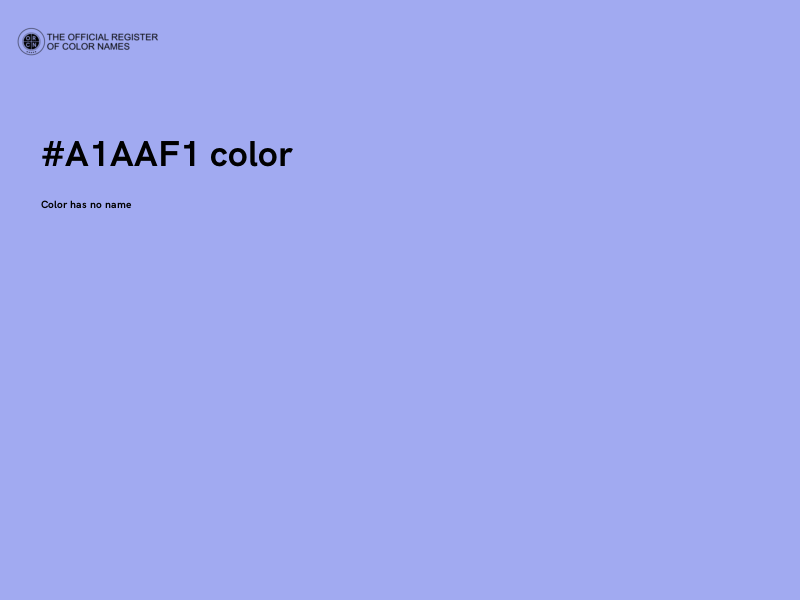 #A1AAF1 color image