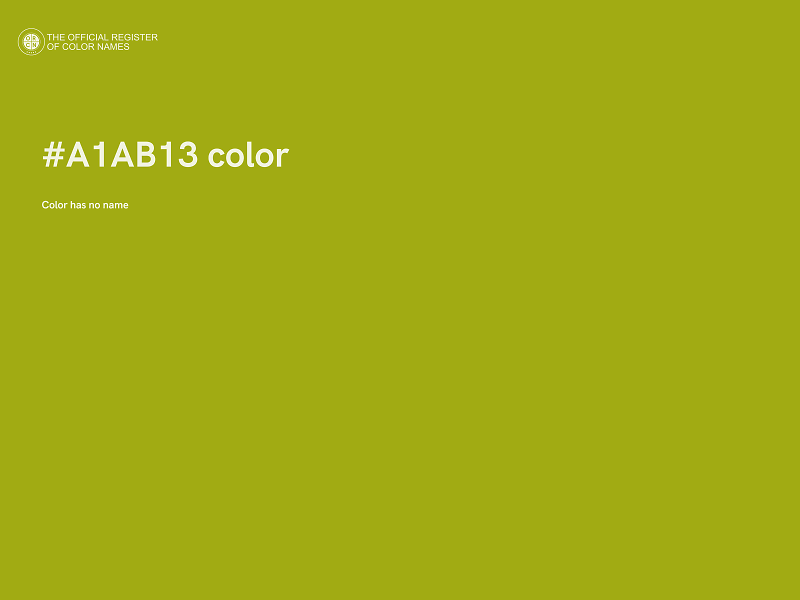 #A1AB13 color image