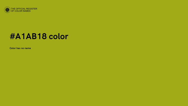 #A1AB18 color image