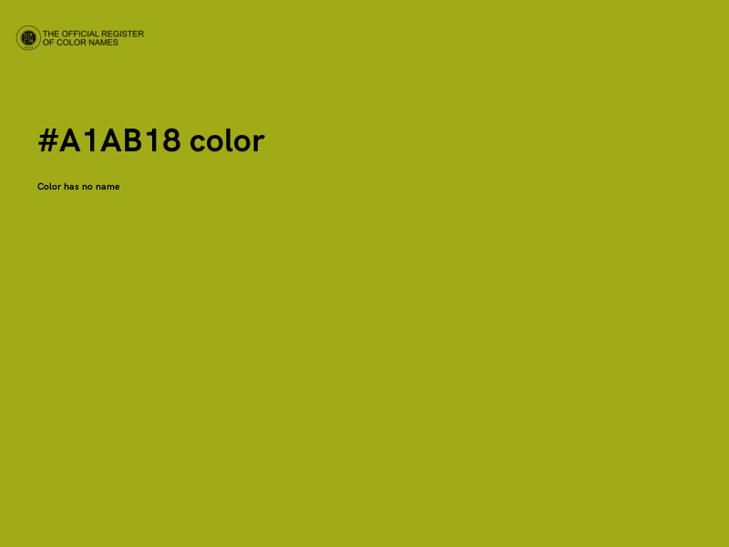 #A1AB18 color image