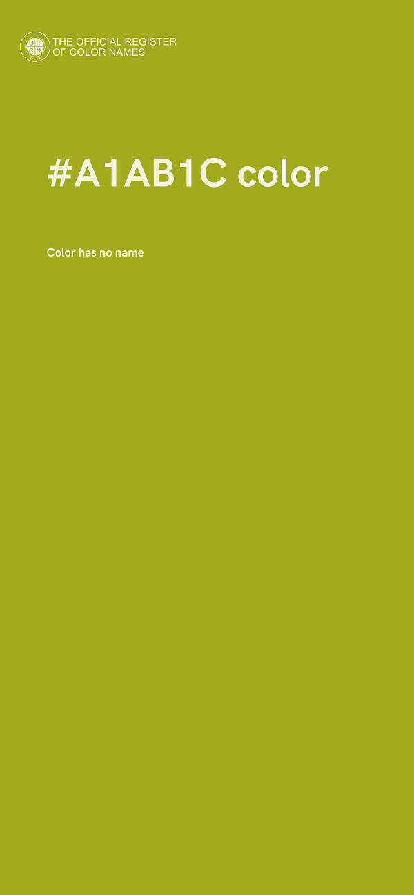 #A1AB1C color image