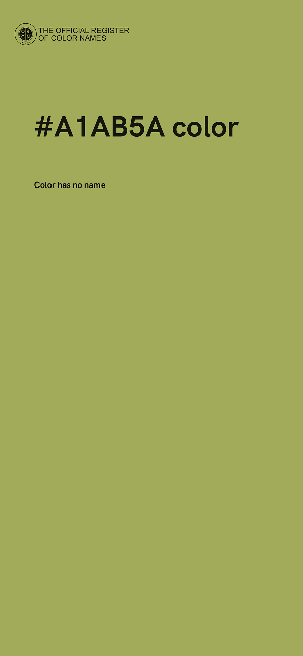 #A1AB5A color image