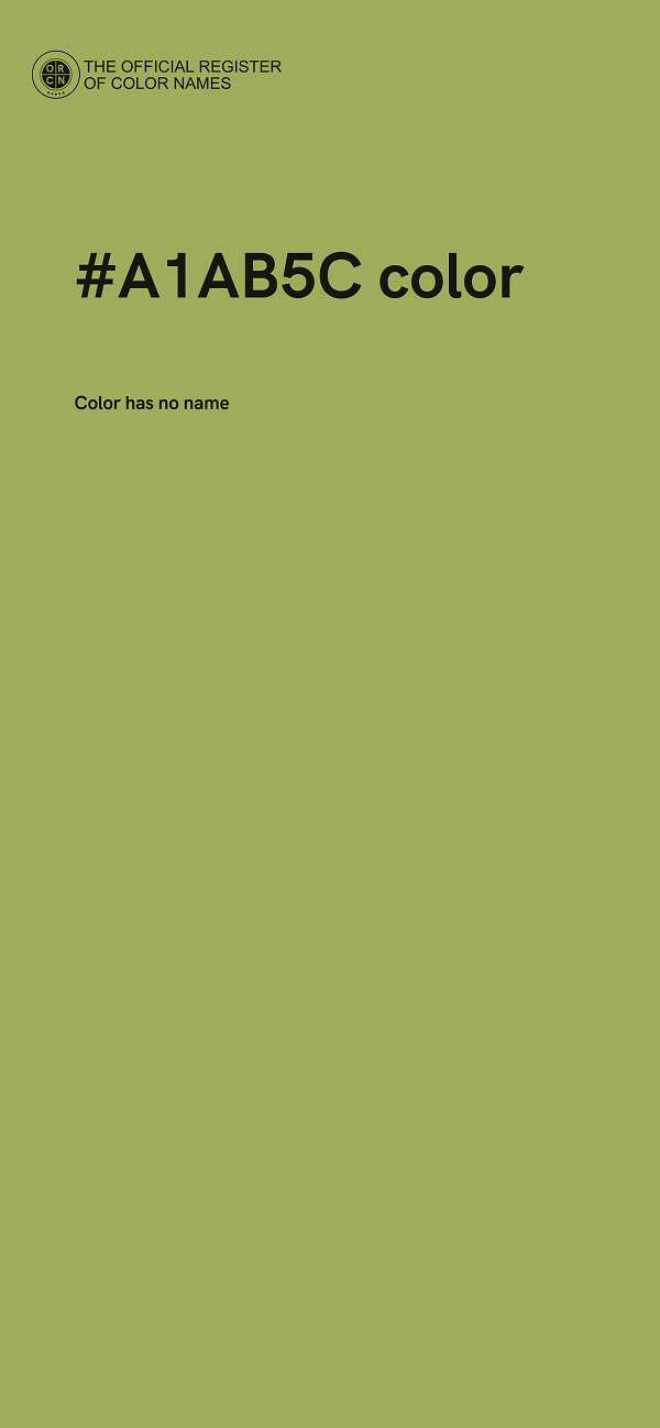 #A1AB5C color image