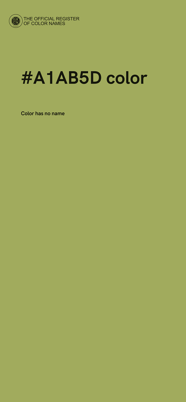 #A1AB5D color image