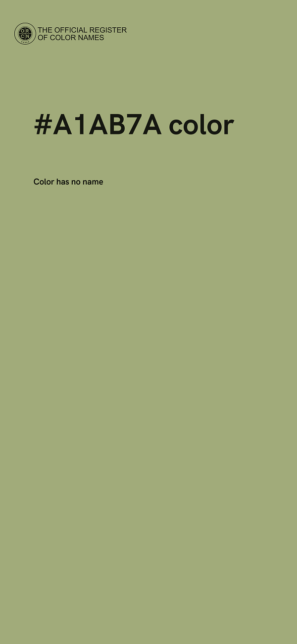 #A1AB7A color image