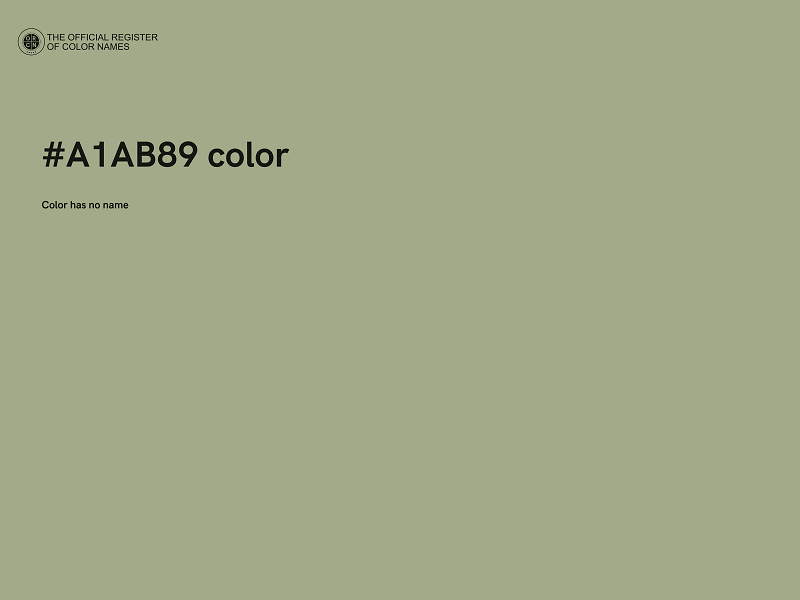 #A1AB89 color image