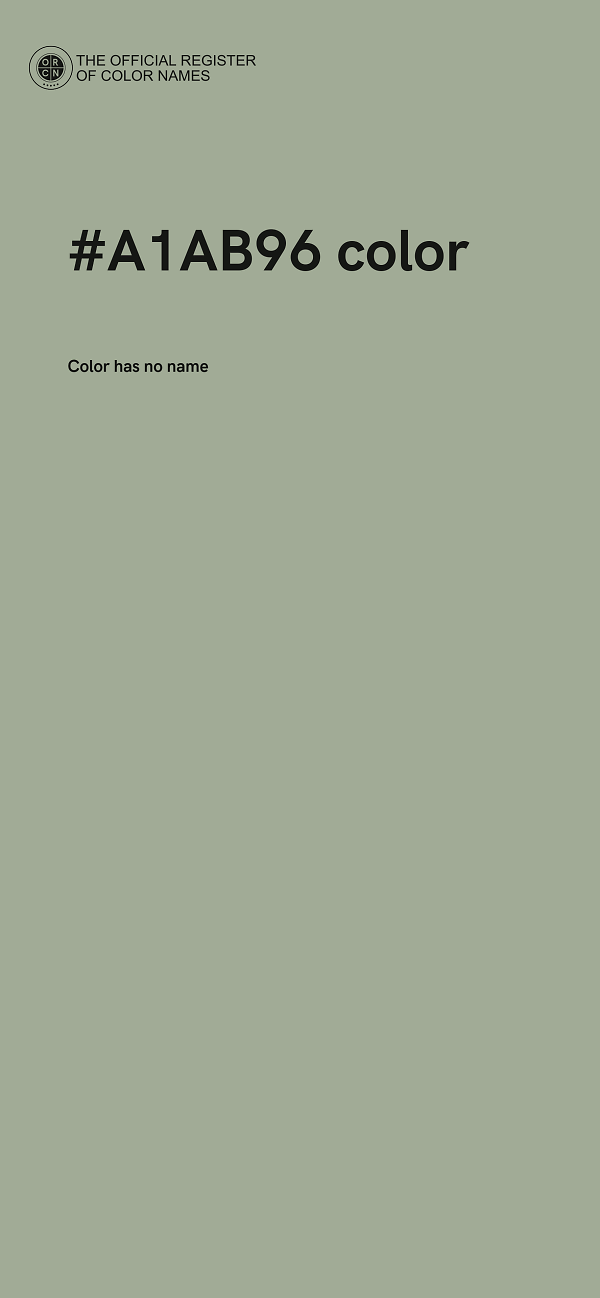 #A1AB96 color image