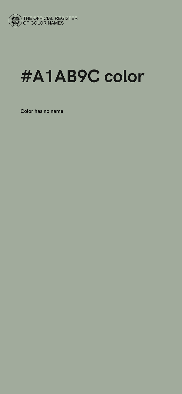 #A1AB9C color image