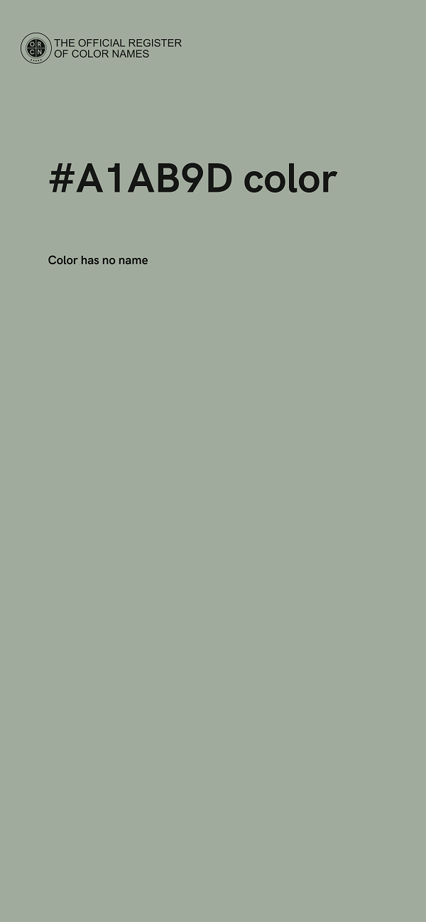 #A1AB9D color image