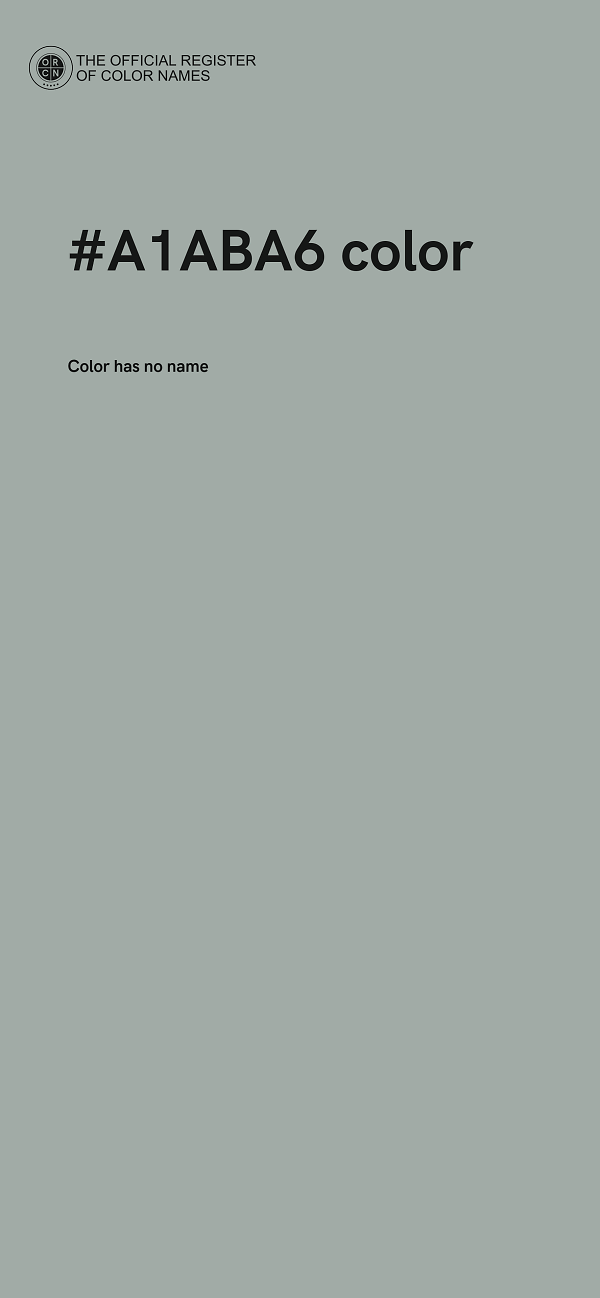 #A1ABA6 color image