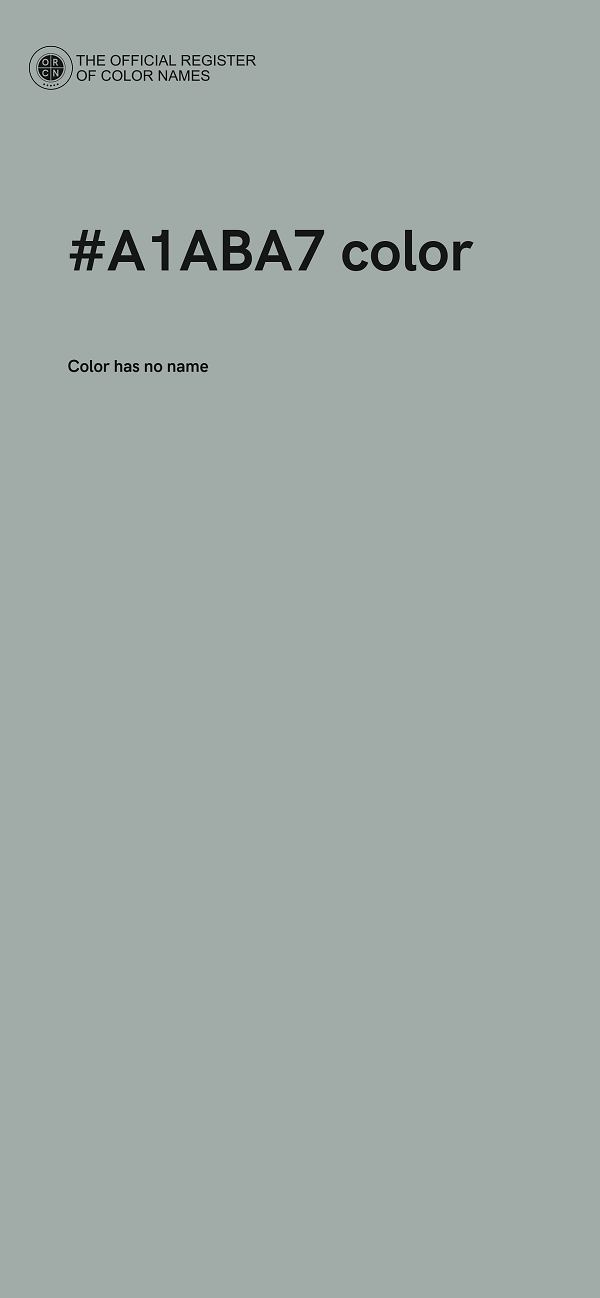 #A1ABA7 color image