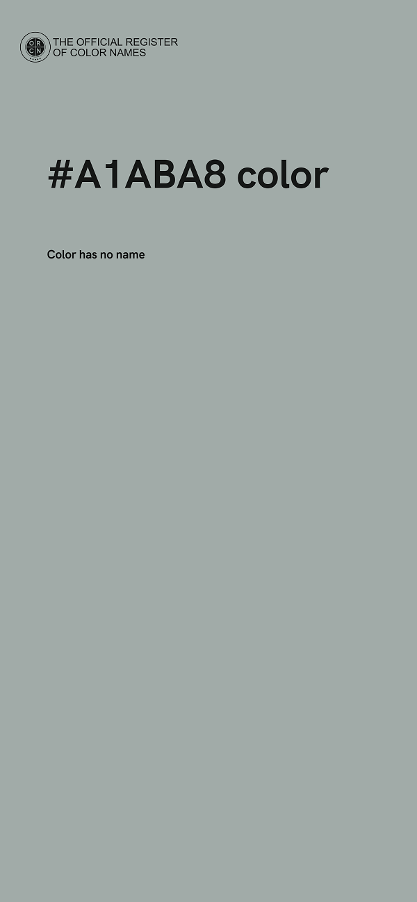 #A1ABA8 color image