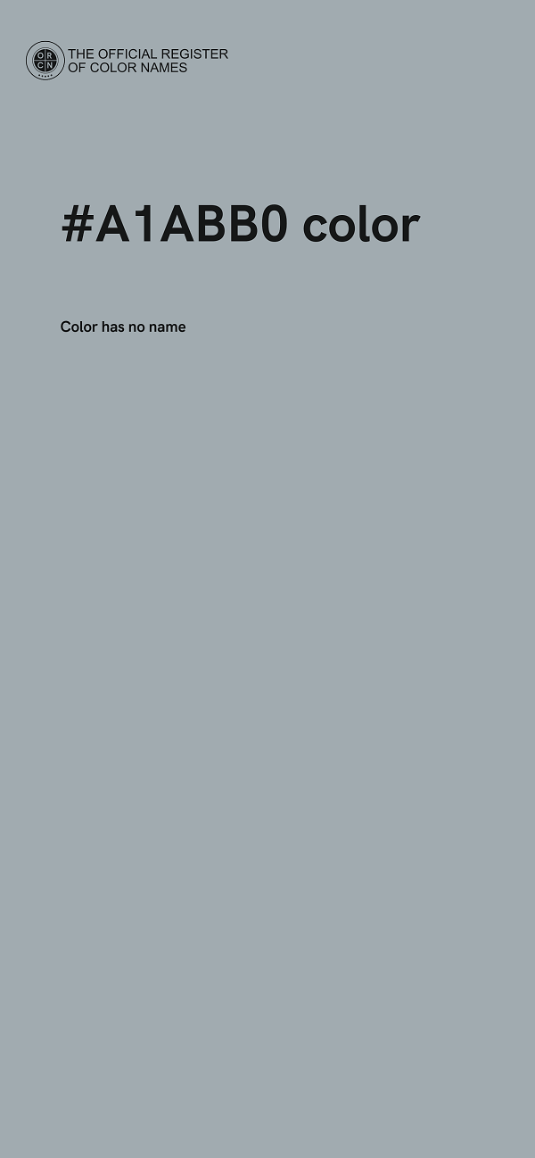 #A1ABB0 color image