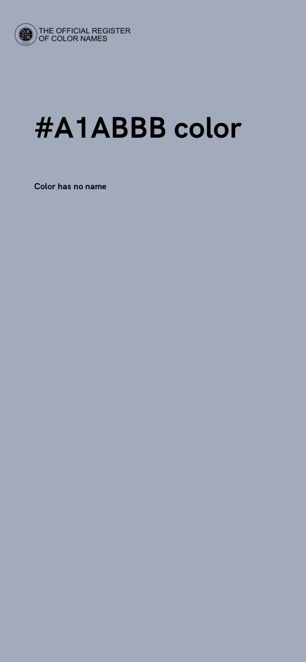 #A1ABBB color image