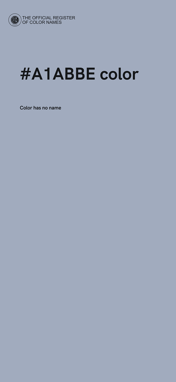 #A1ABBE color image