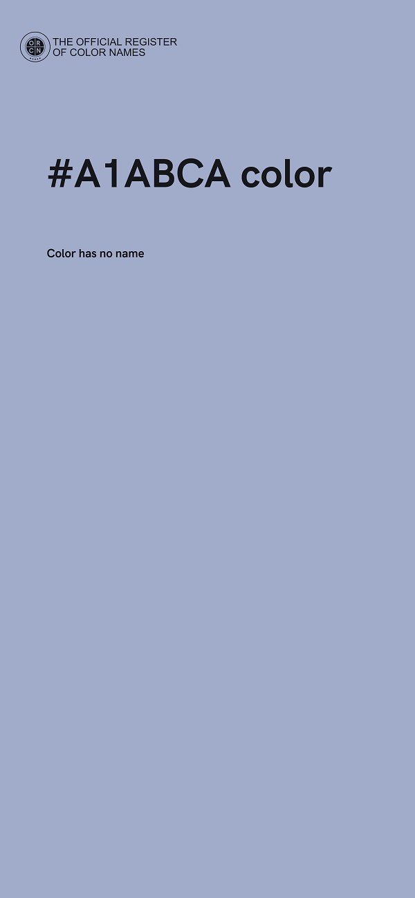 #A1ABCA color image