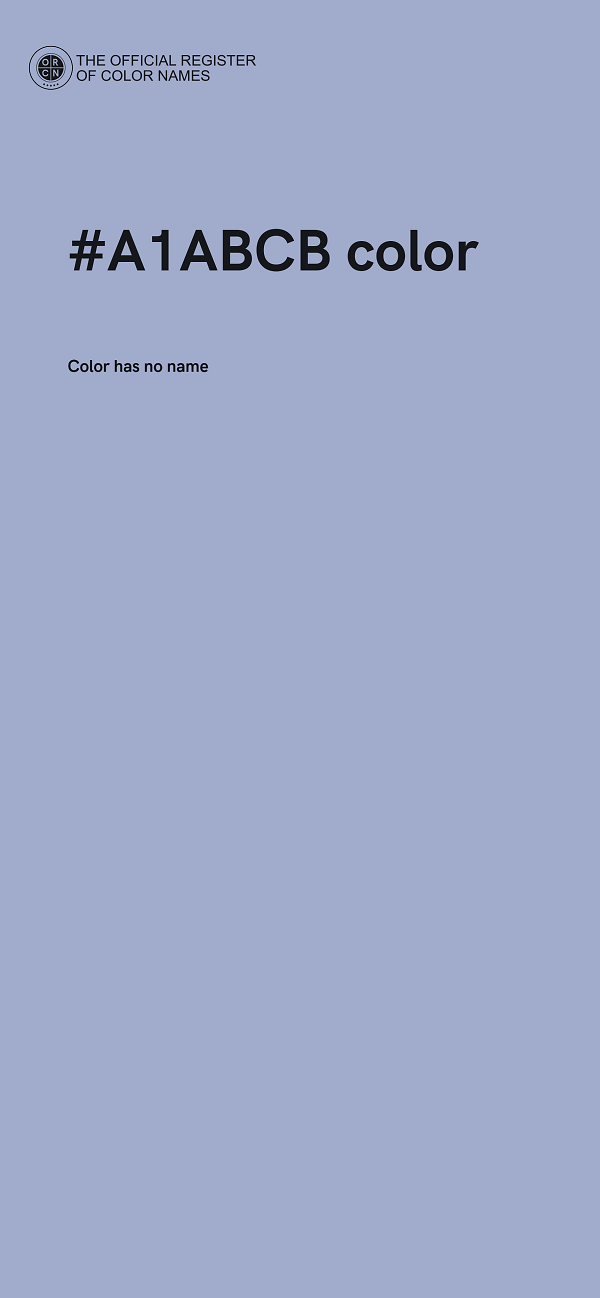 #A1ABCB color image
