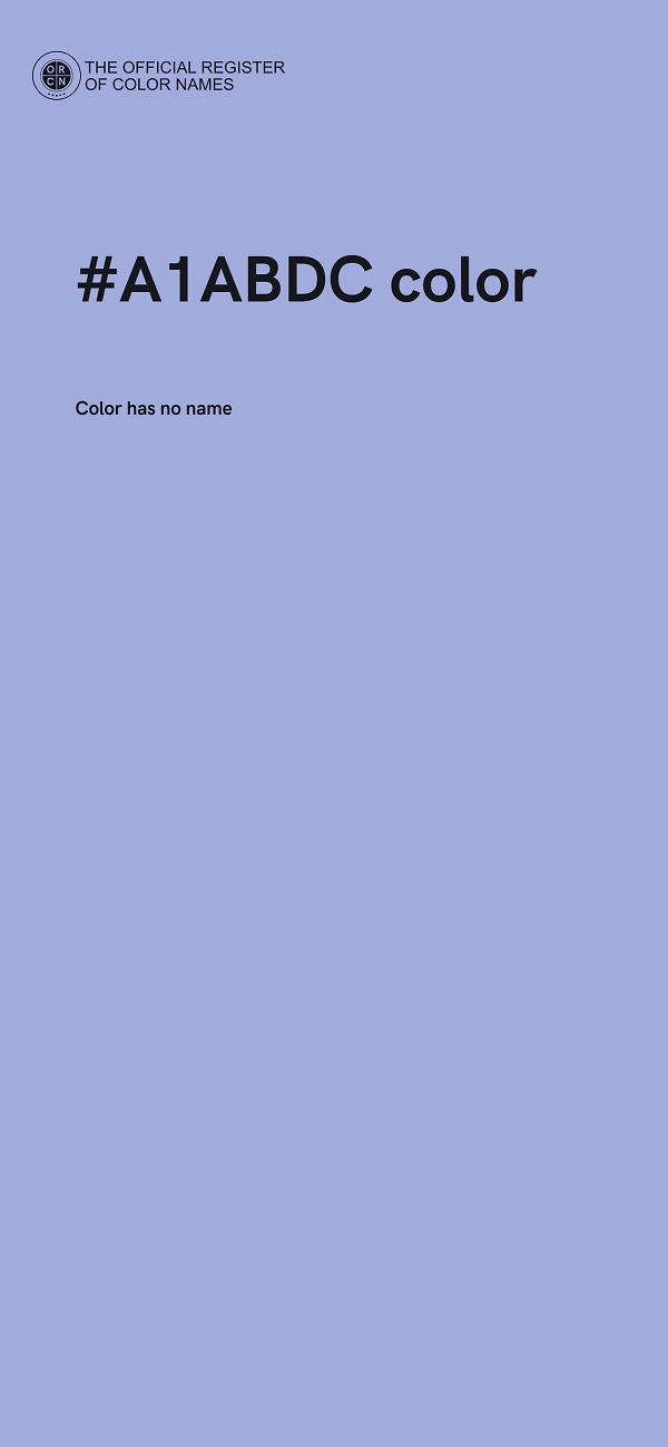#A1ABDC color image