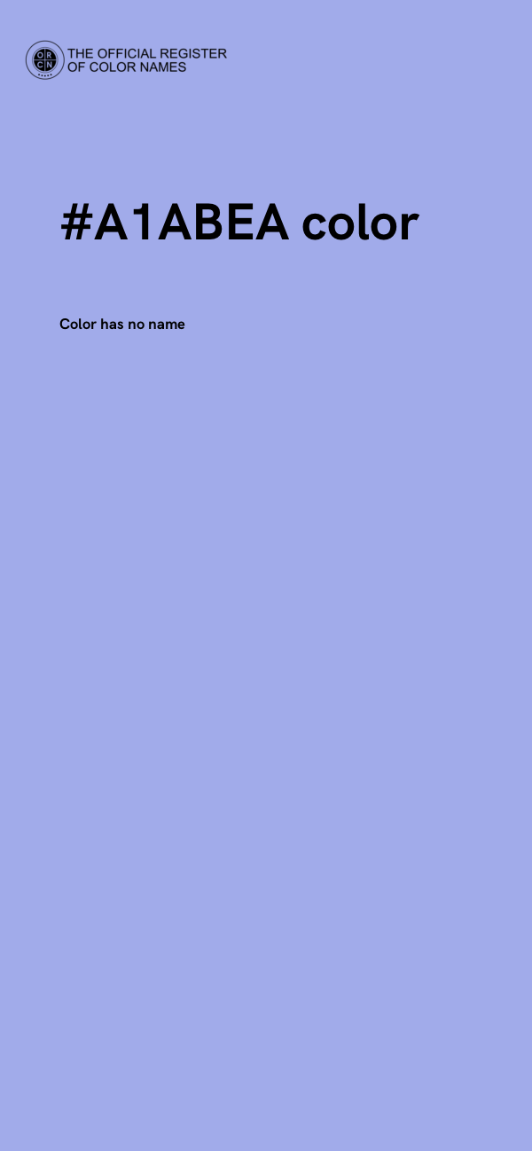 #A1ABEA color image