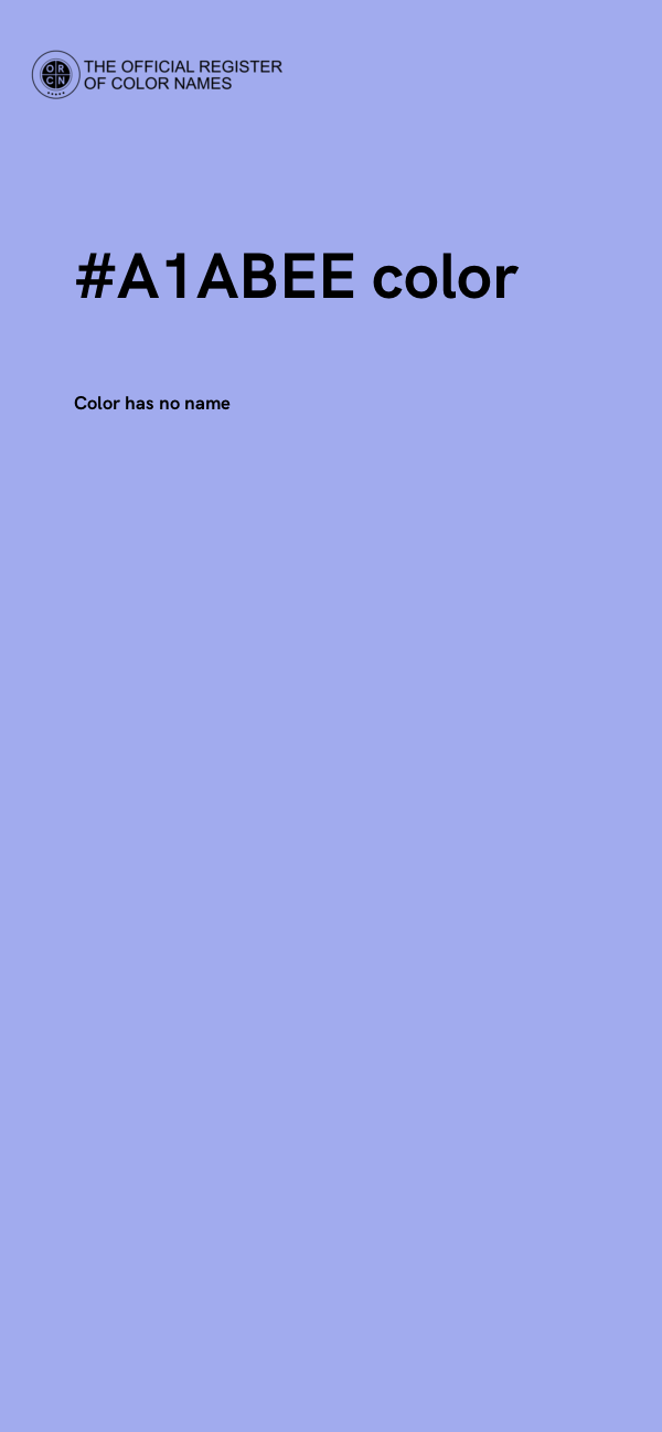 #A1ABEE color image
