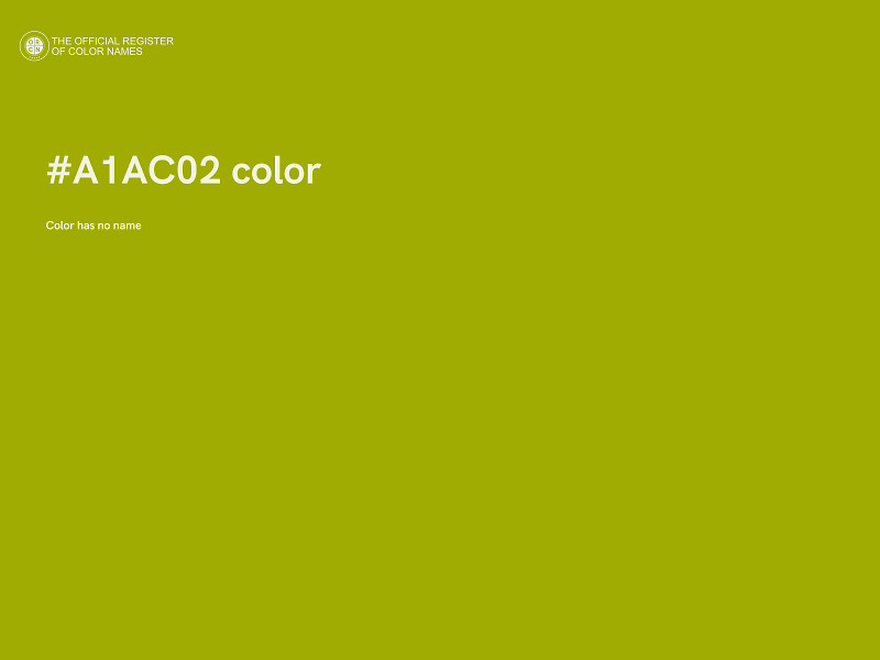 #A1AC02 color image